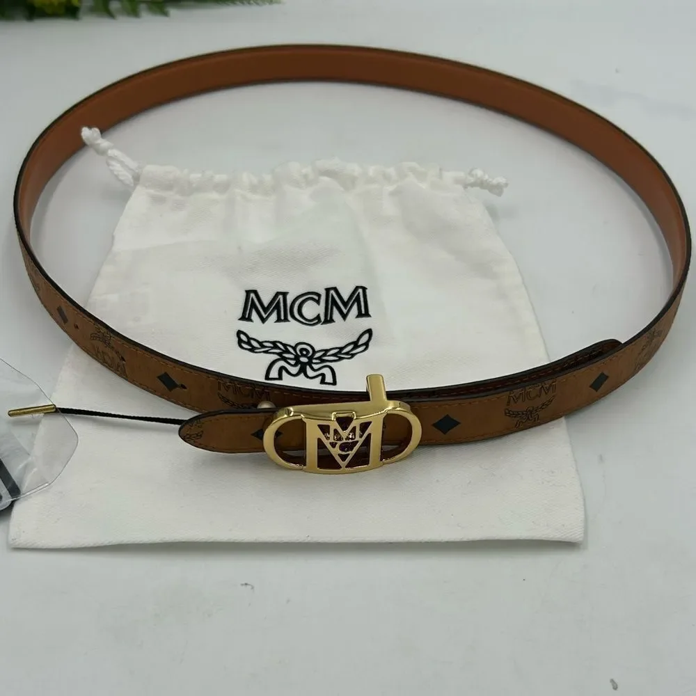 Women’s MCM reversible, leather belt, size 100 cm/medium